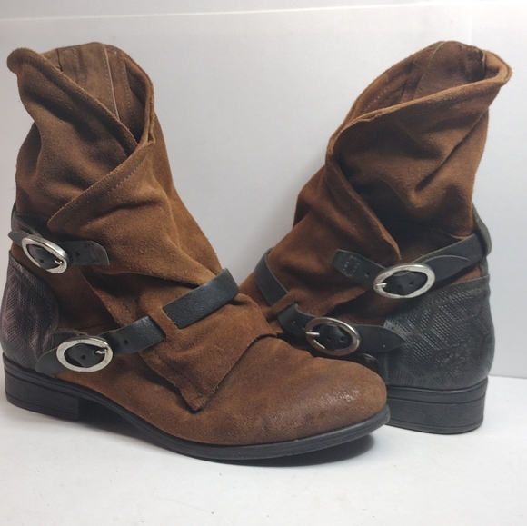 Mis Mooz Sydney Apocalypse Boots l Size 9.5 40 EU l Discontinued l Double Buckle - Picture 7 of 16